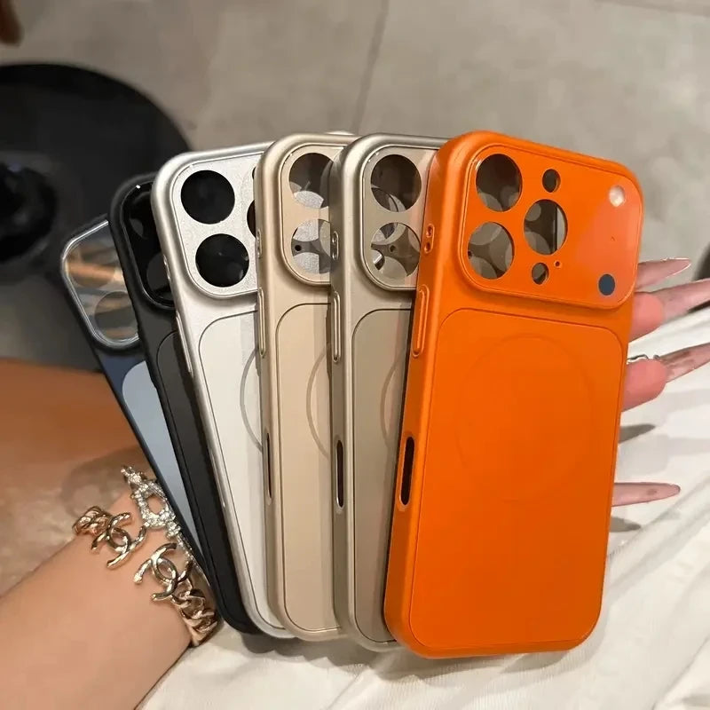 Magnetic Frosted Glass IPhone Case
