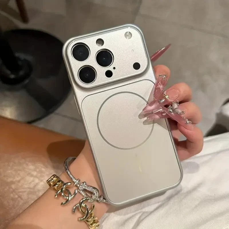 Magnetic Frosted Glass IPhone Case