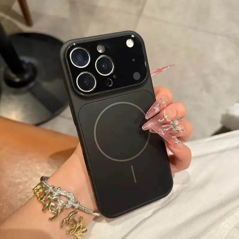 Magnetic Frosted Glass IPhone Case
