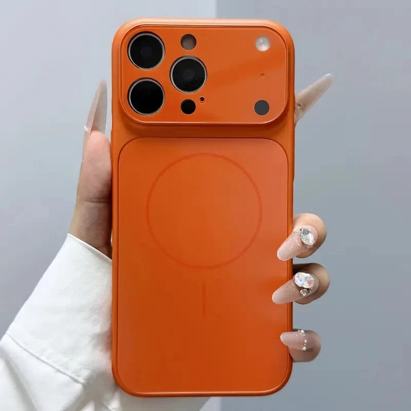 Magnetic Frosted Glass IPhone Case
