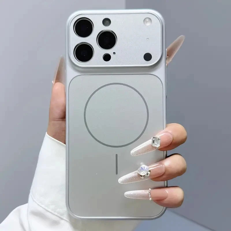 Magnetic Frosted Glass IPhone Case