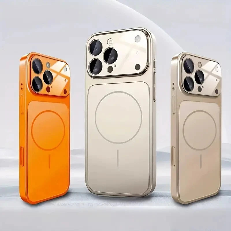 Magnetic Frosted Glass IPhone Case