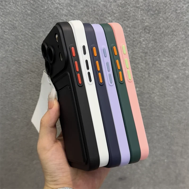 Silicone Card Holder iPhone Case