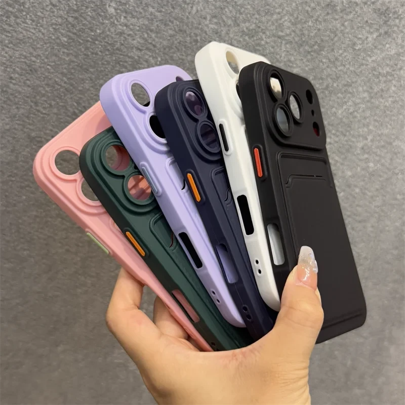 Silicone Card Holder iPhone Case
