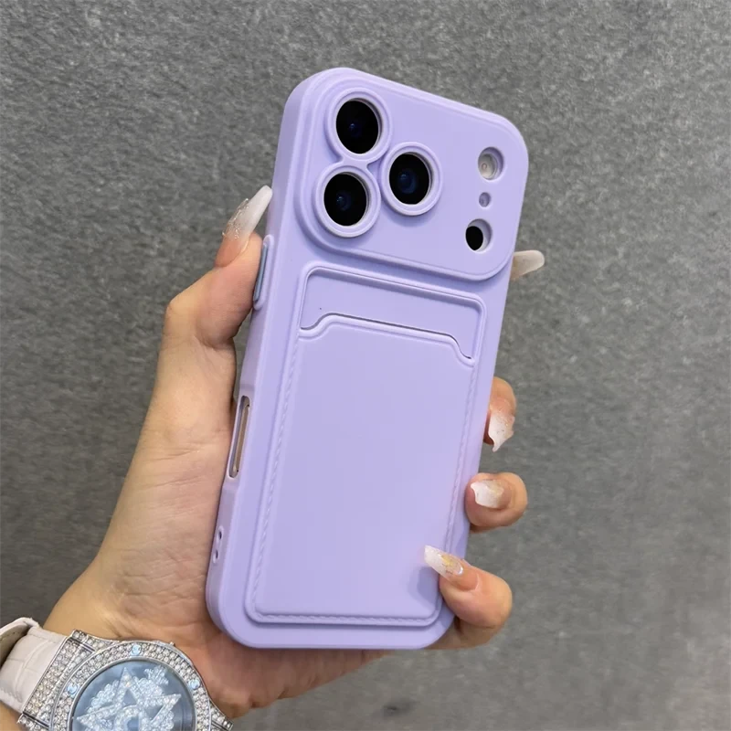 Silicone Card Holder iPhone Case