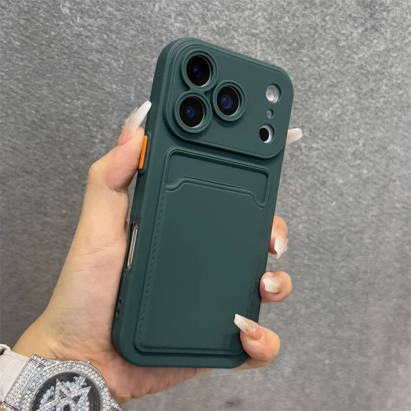 Silicone Card Holder iPhone Case
