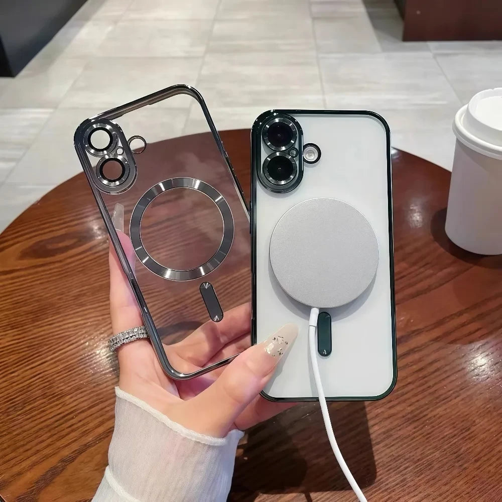 iphone 17 Magnetic Plating Phone Case