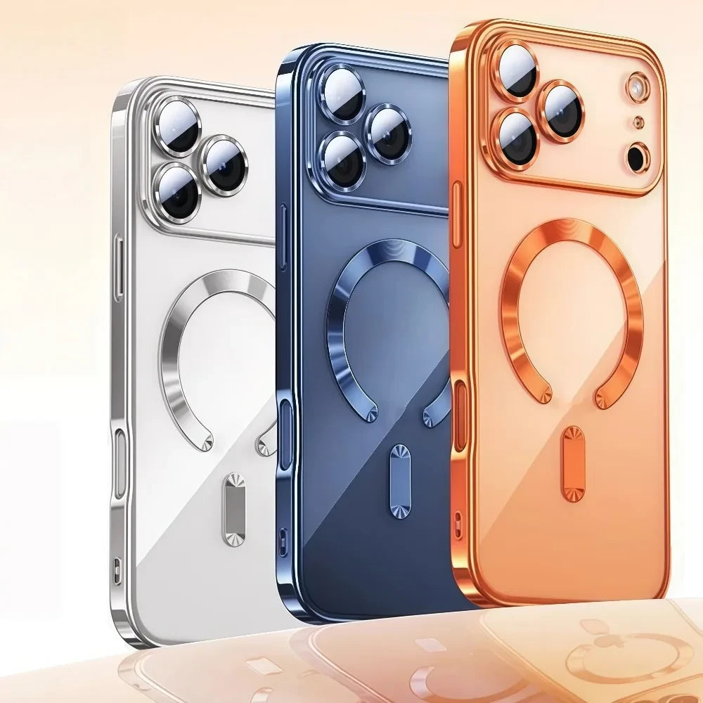iphone 17 Magnetic Plating Phone Case