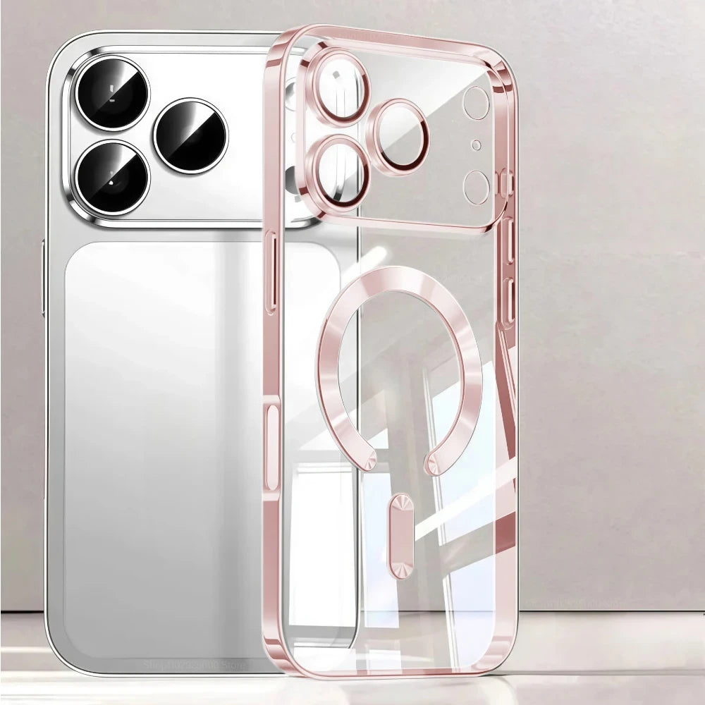 iphone 17 Magnetic Plating Phone Case
