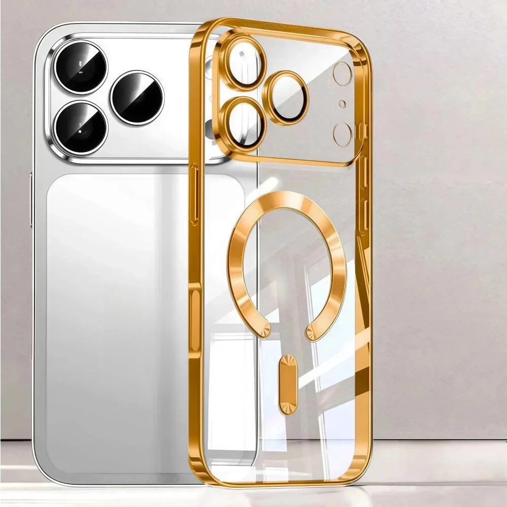 iphone 17 Magnetic Plating Phone Case