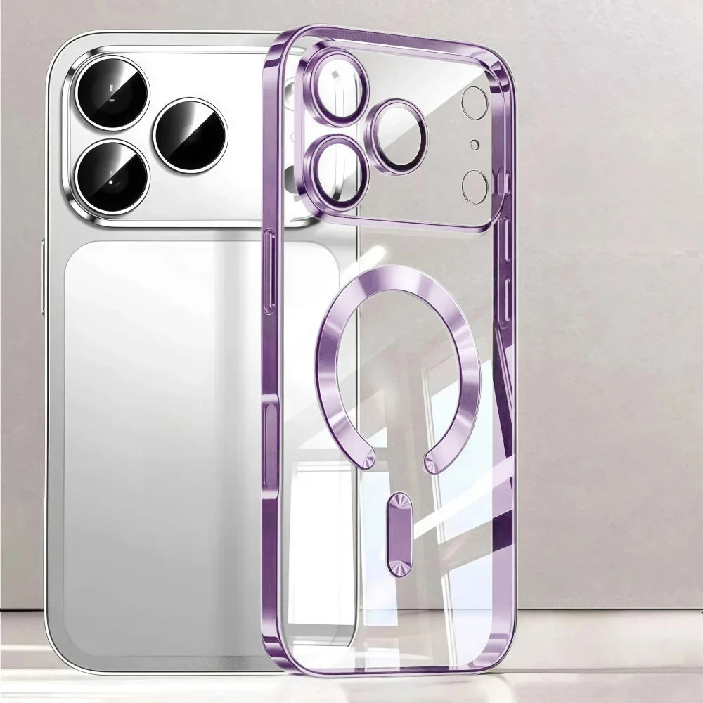 iphone 17 Magnetic Plating Phone Case