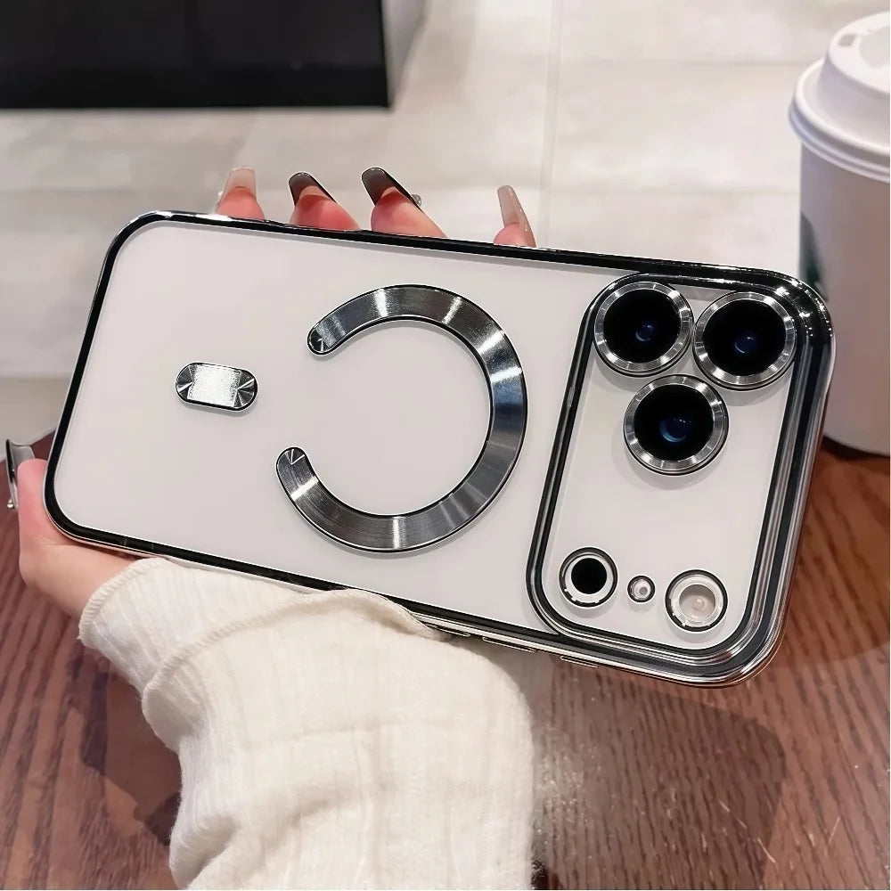 iphone 17 Magnetic Plating Phone Case