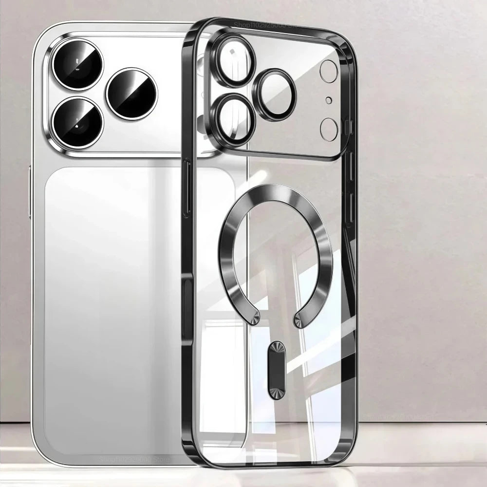 iphone 17 Magnetic Plating Phone Case
