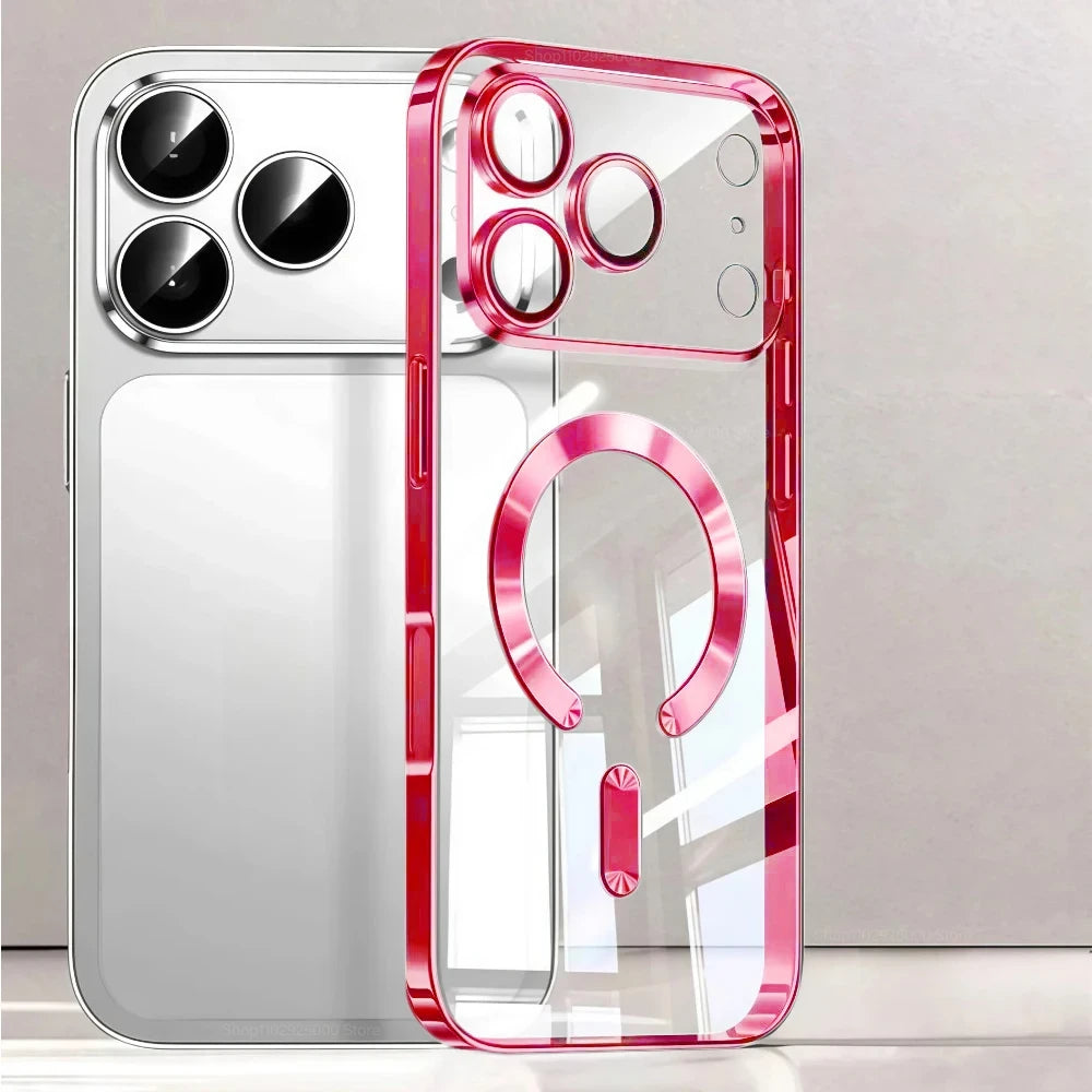 iphone 17 Magnetic Plating Phone Case