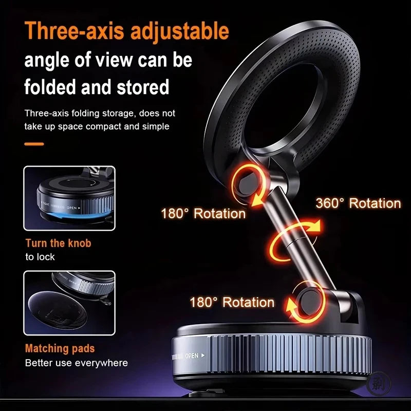 Magnetic Foldable Car Phone Mount